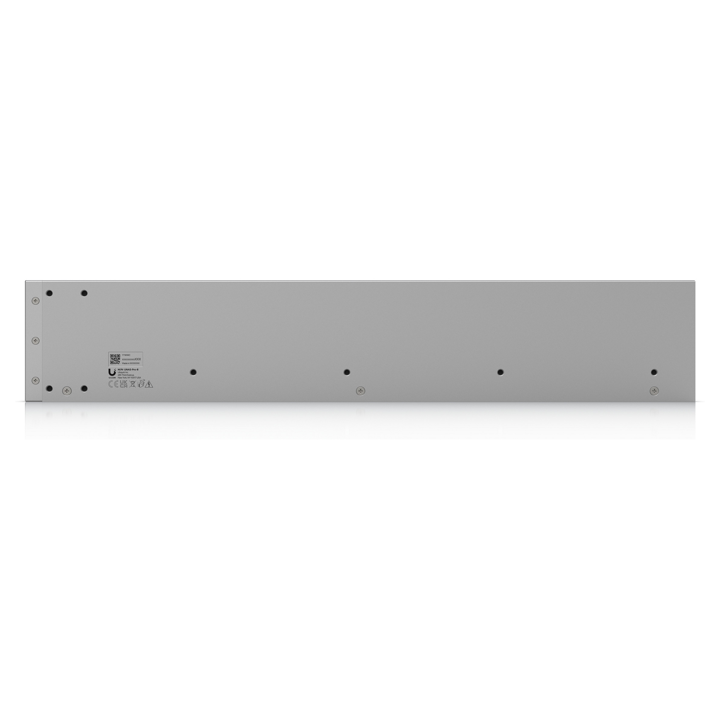 Ubiquiti UniFi UNAS Pro 8, 8 Bay, NAS,  16GB RAM, 2 × 10G SFP+, 10GbE RJ45, 2U Rackmount - Gri 3