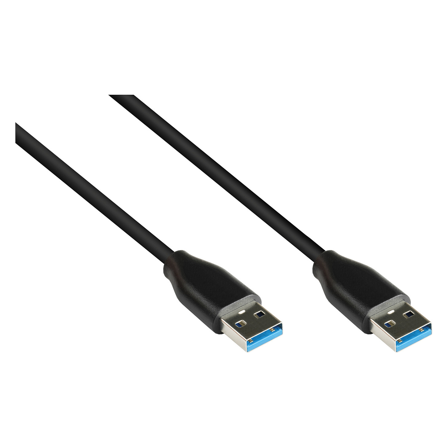 Kabllo USB Good Connections Alcasa 2831-AA010S, USB 3.2 Gen 2, USB-A Mashkull në USB-A Mashkull, 10Gbps, 1m - Zezë 2