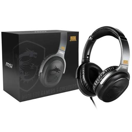 Kufje me kabllo MSI H901 GC, USB-C, 40mm, Mikrofon - Zezë 3