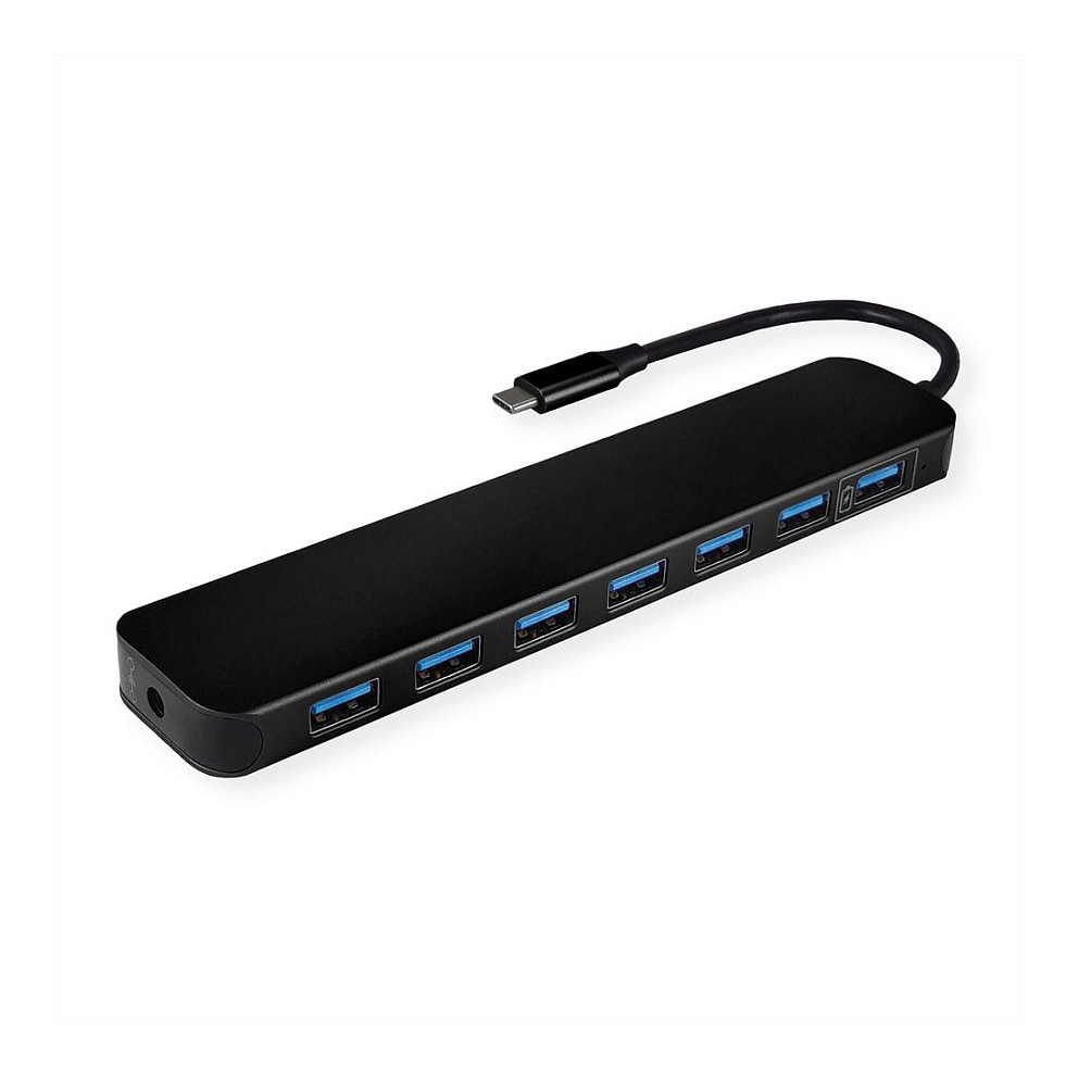 Hub ROLINE 14.02.5053-10 / 4x USB-A / USB-C / USB 3.2 Gen 1 / 5Gbps / 10 copë – Gri 8