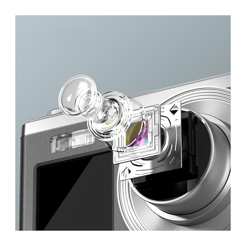 Kamerë digjitale Rollei Compactline 10x / 60MP / 10x Optical Zoom / 4K / Dual Display - Gri/Argjend 6
