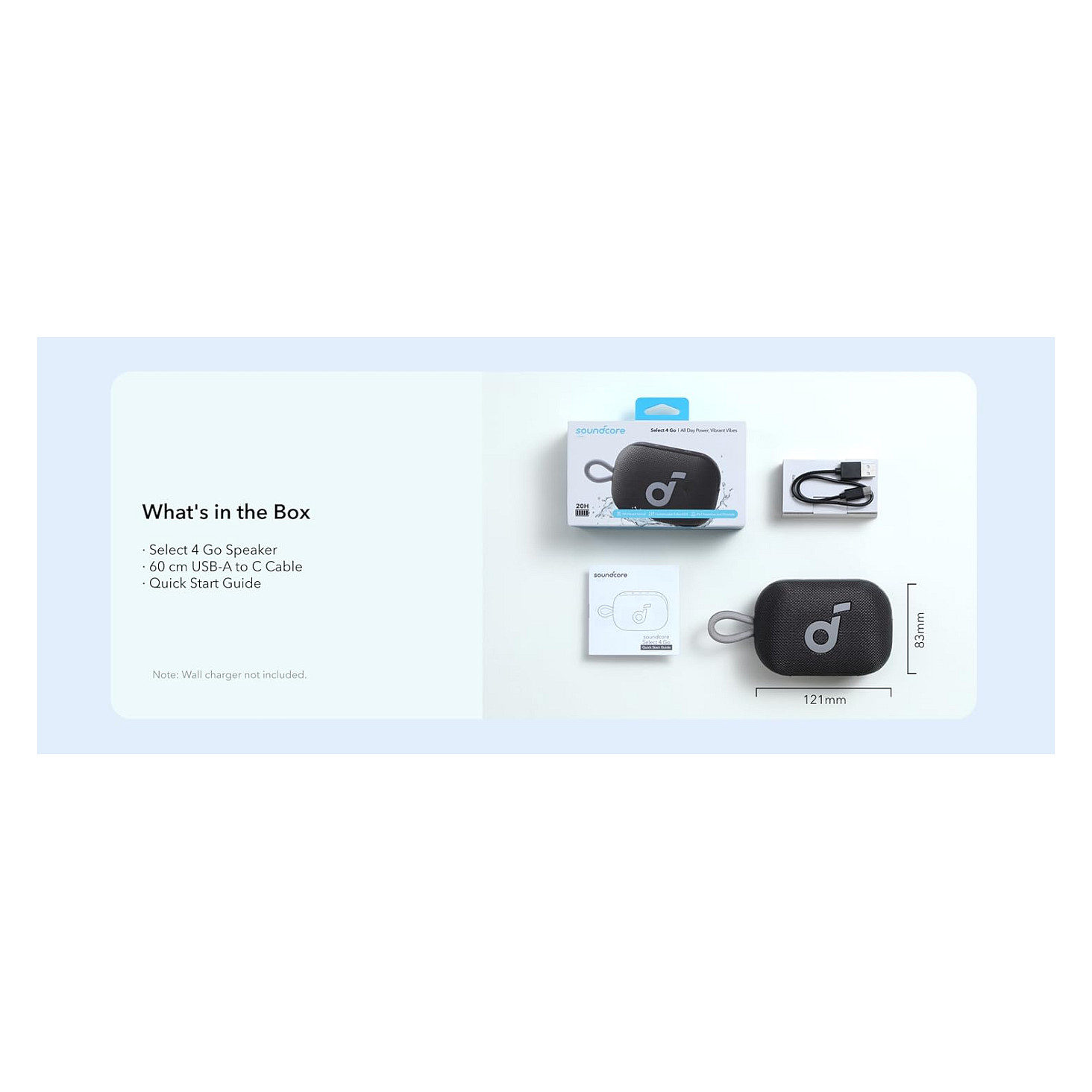 Altoparlant Soundcore Select 4 Go / 5 W / Bluetooth / 18 orë - Zezë 6