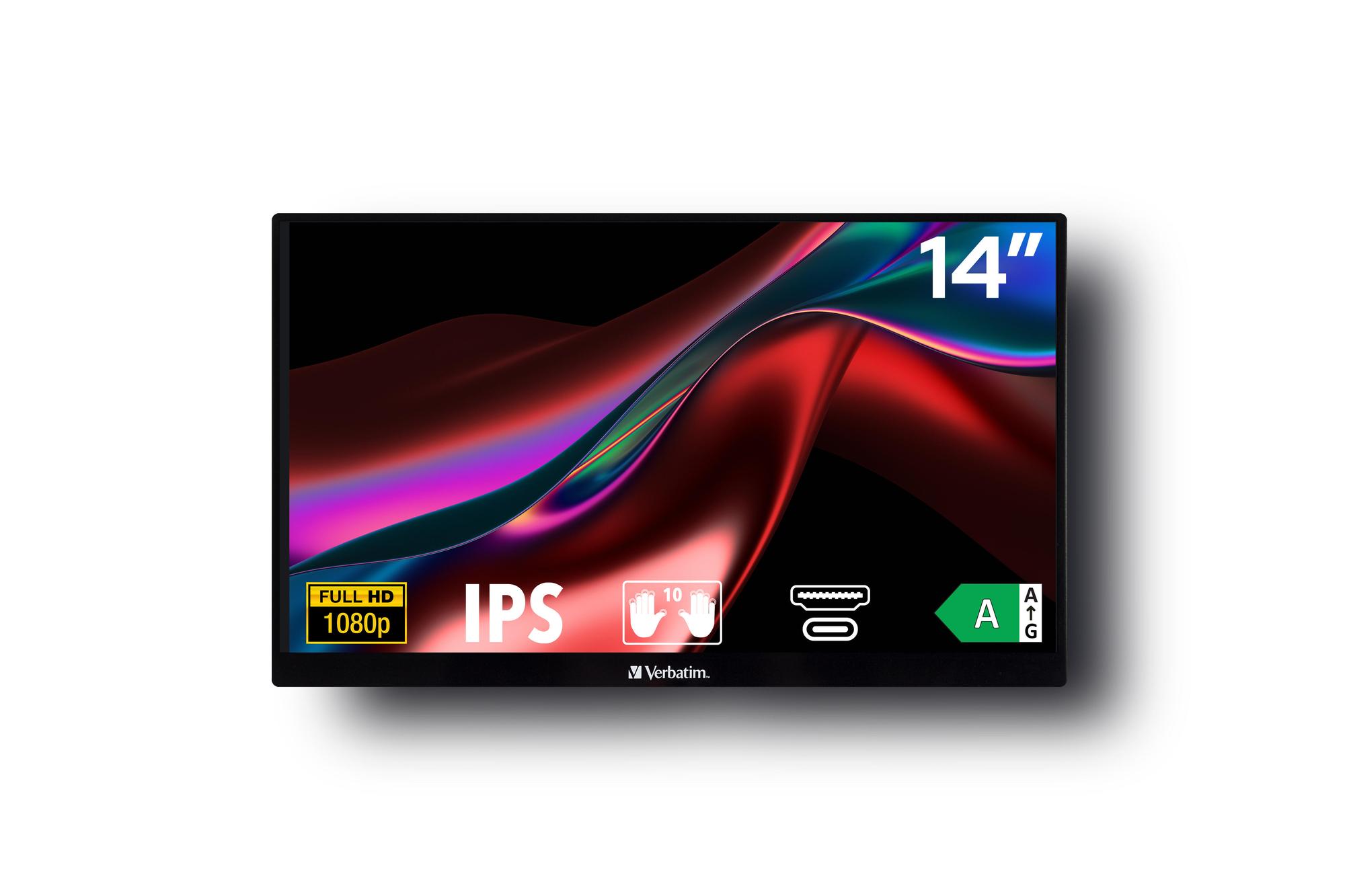 Verbatim LIGHT 32088 / 14" / Full HD IPS Touch / 60Hz / 6ms / HDMI + 2× USB-C / Power Bank 5000mAh – E zezë 6
