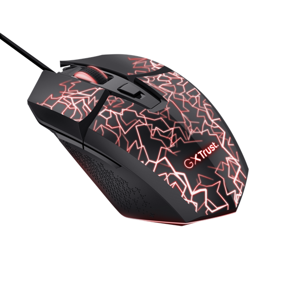 Maus Gaming Trust GXT 113 Felox / Wired / 200-6400 DPI / 6 Butona / LED Shumëngjyrësh - Zezë 4