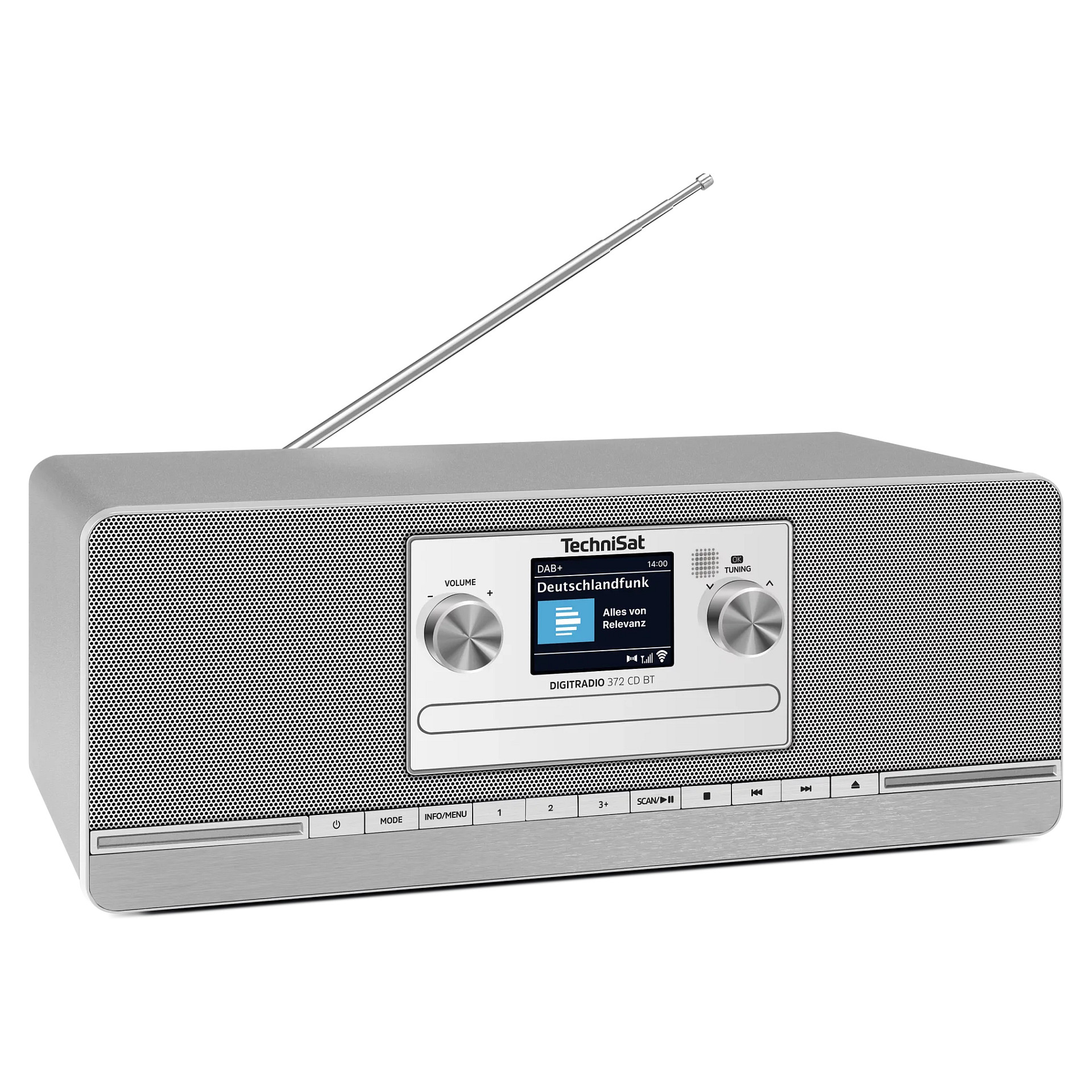Radio digjitale TechniSat DIGITRADIO 372 CD BT, DAB+, FM, CD dhe MP3, Bluetooth 5.0, USB, ekran TFT me ngjyra 2.4", 2 × 5 W RMS - Antracit, Argjend 5