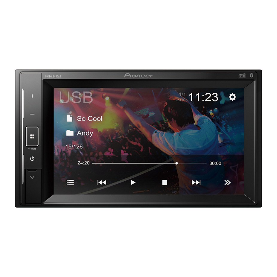Radio multimedia për veturë Pioneer DMH-A240DAB, 2 DIN, ekran me prekje 6.2", DAB+, FM, Bluetooth, USB, 4 × 50 W - Zezë 2