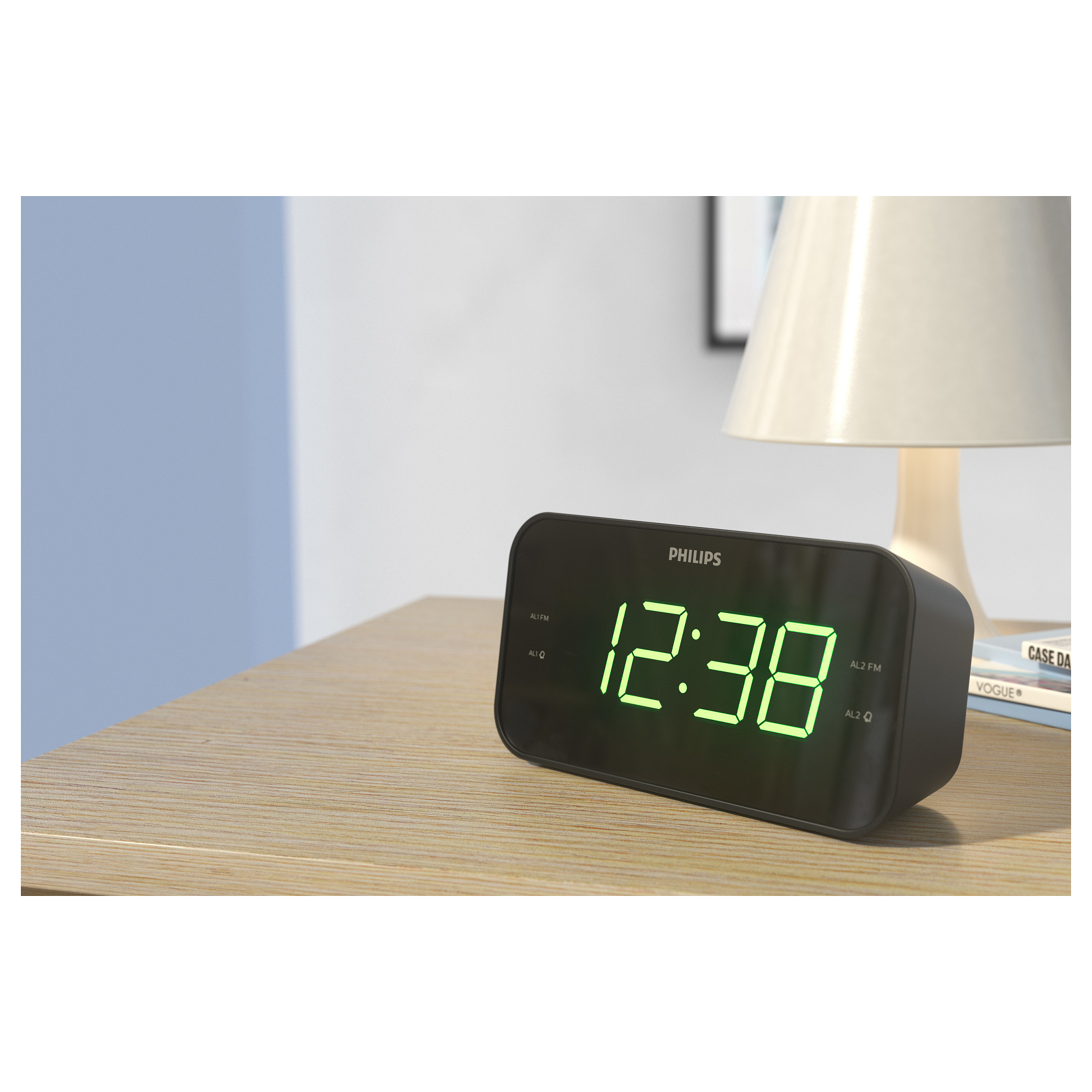 Radio me Orë Philips TAR3306/12, FM, Alarm i Dyfishtë, Ekran LED - Zezë 10
