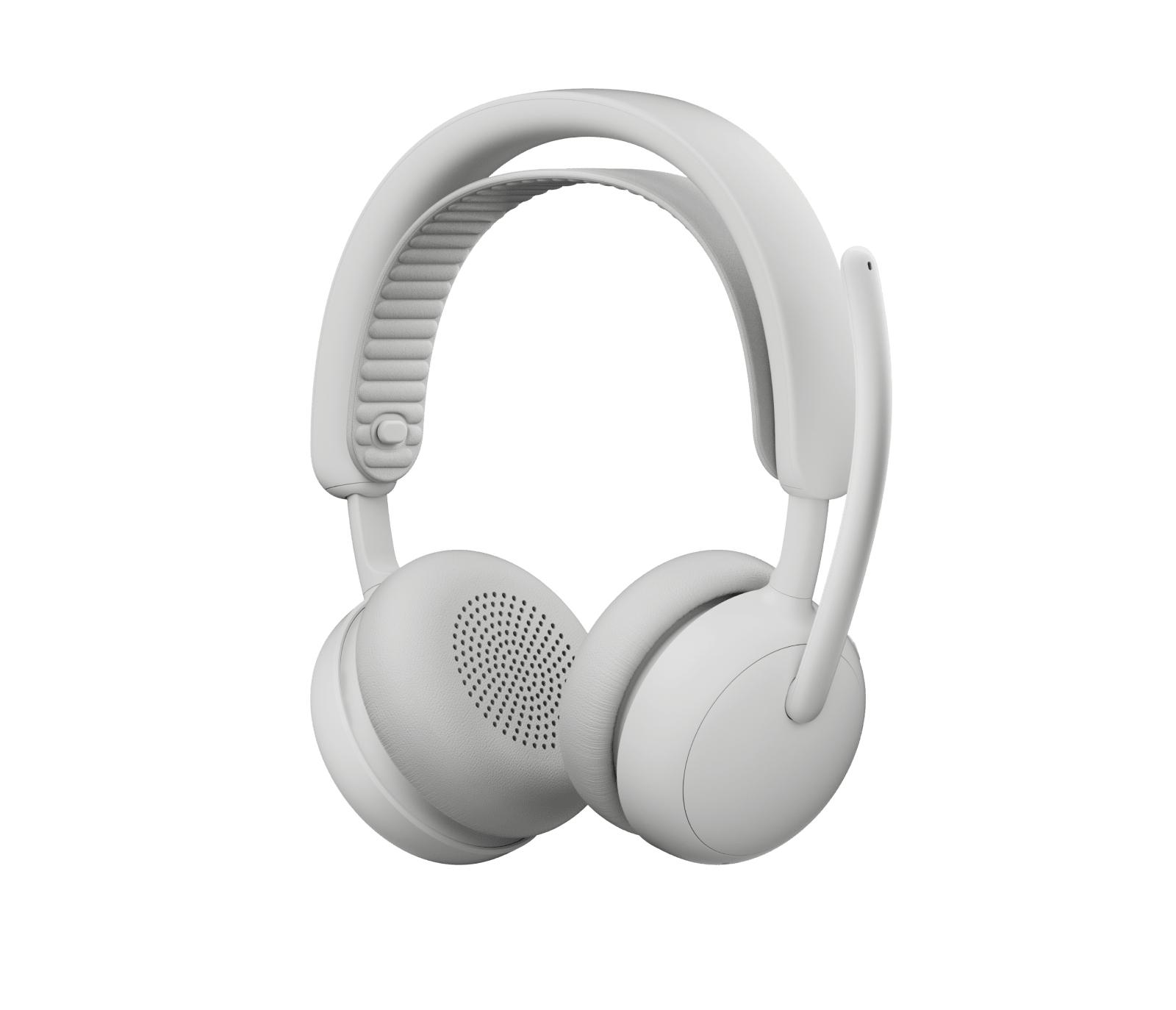 Kufje pa kabllo Logitech Zone Wireless 2 ES / Bluetooth 5.3 / USB-C Receiver / ANC / Driver 40mm - Bardhë