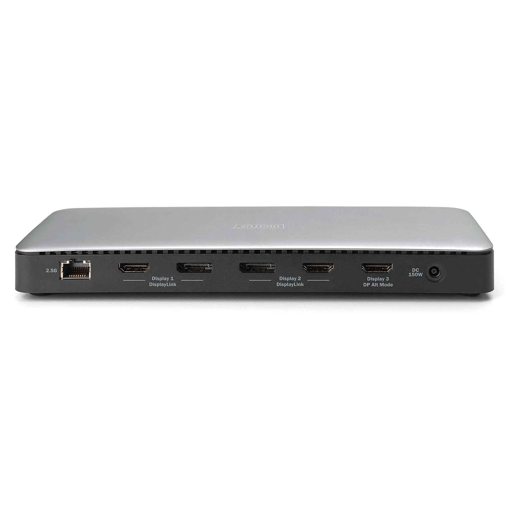 Docking Station Digitus / 3xHDMI / 2xDisplayPort / 4xUSB‑A / 1xUSB‑C / LAN - Zezë / Gri thumbnail 5