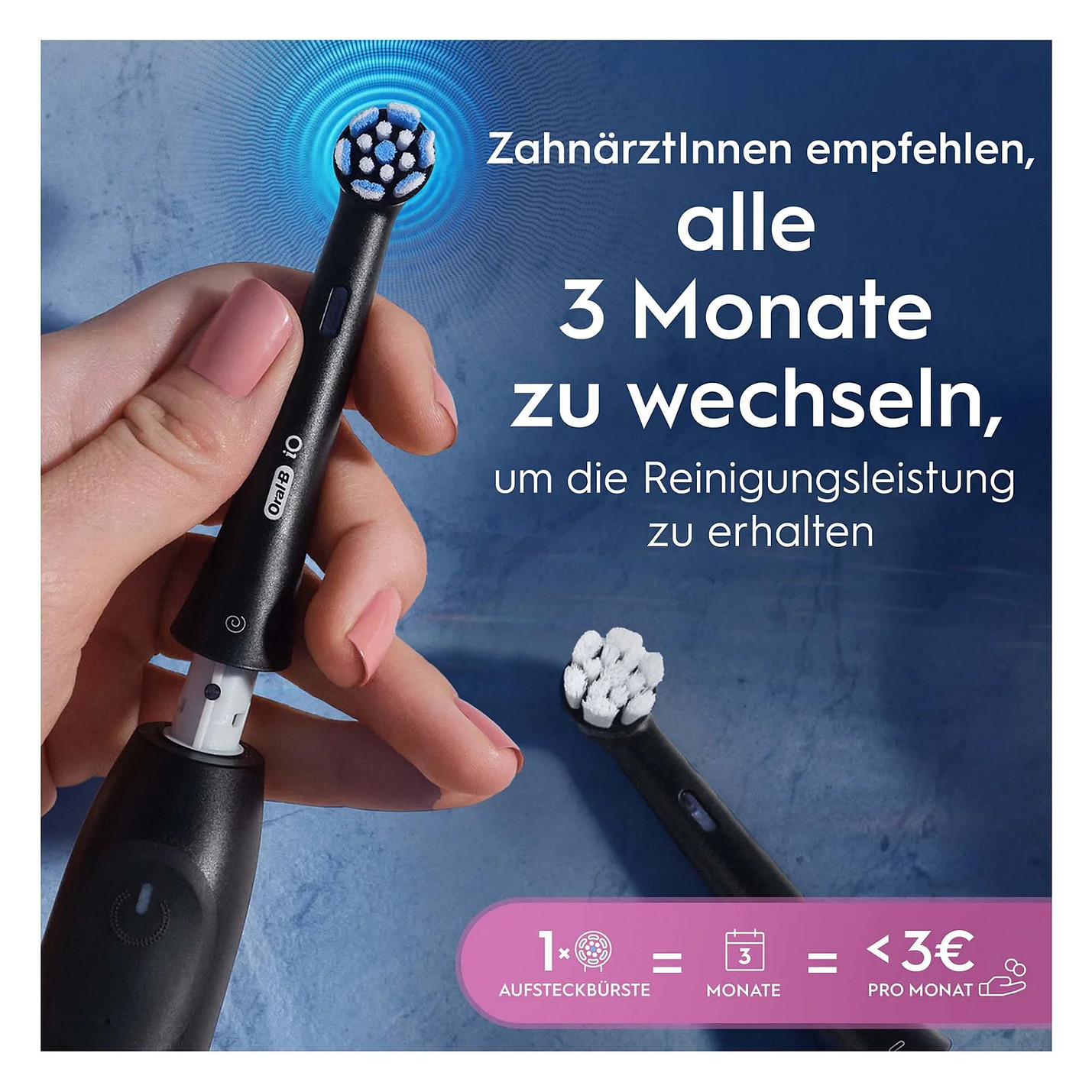 Koka zëvendësuese Oral-B iO Gentle Care, 4 copë - Zezë 4
