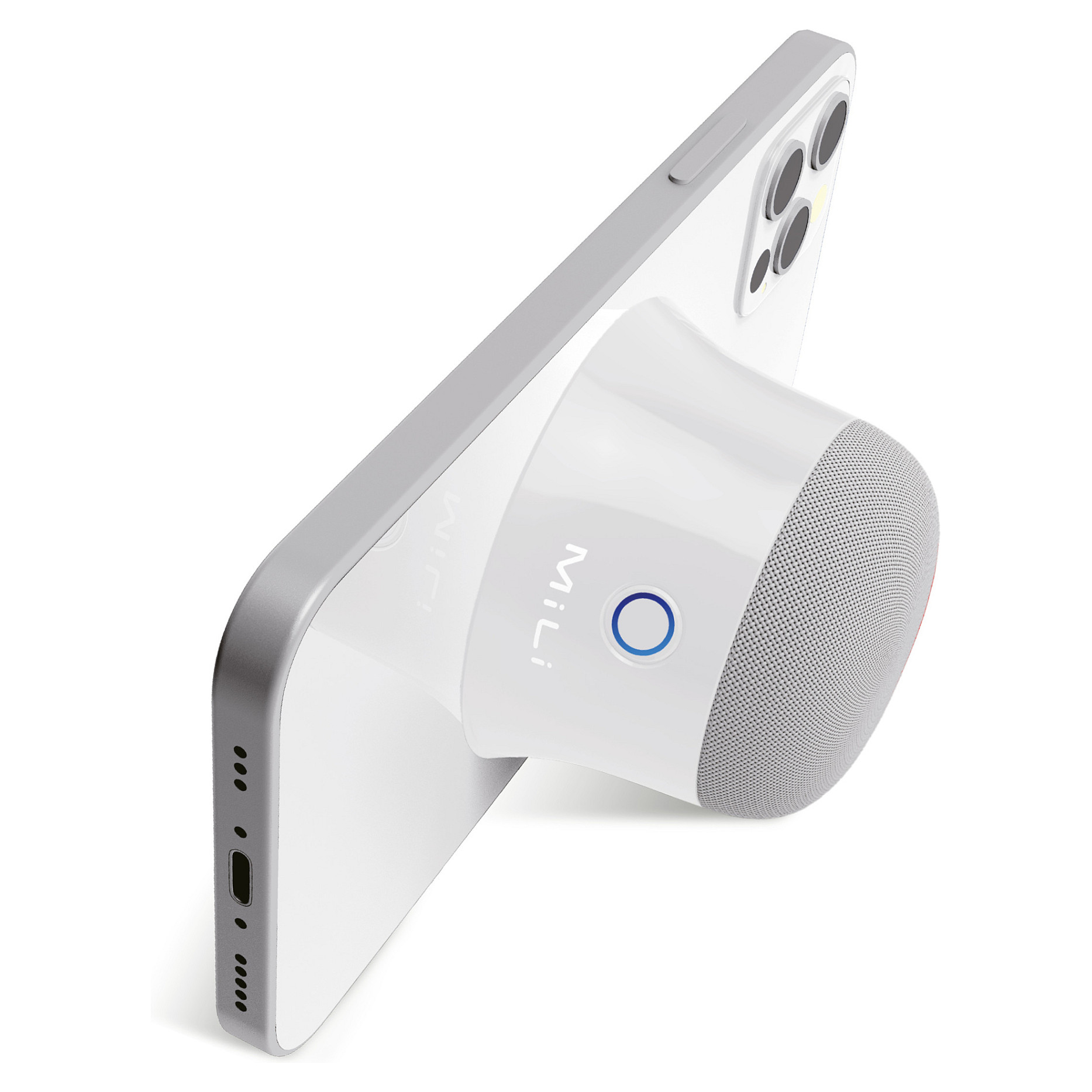 Altoparlant Ultron Mag Soundmate, 3W, Bluetooth, USB-C, Magnetik - Bardhë 2