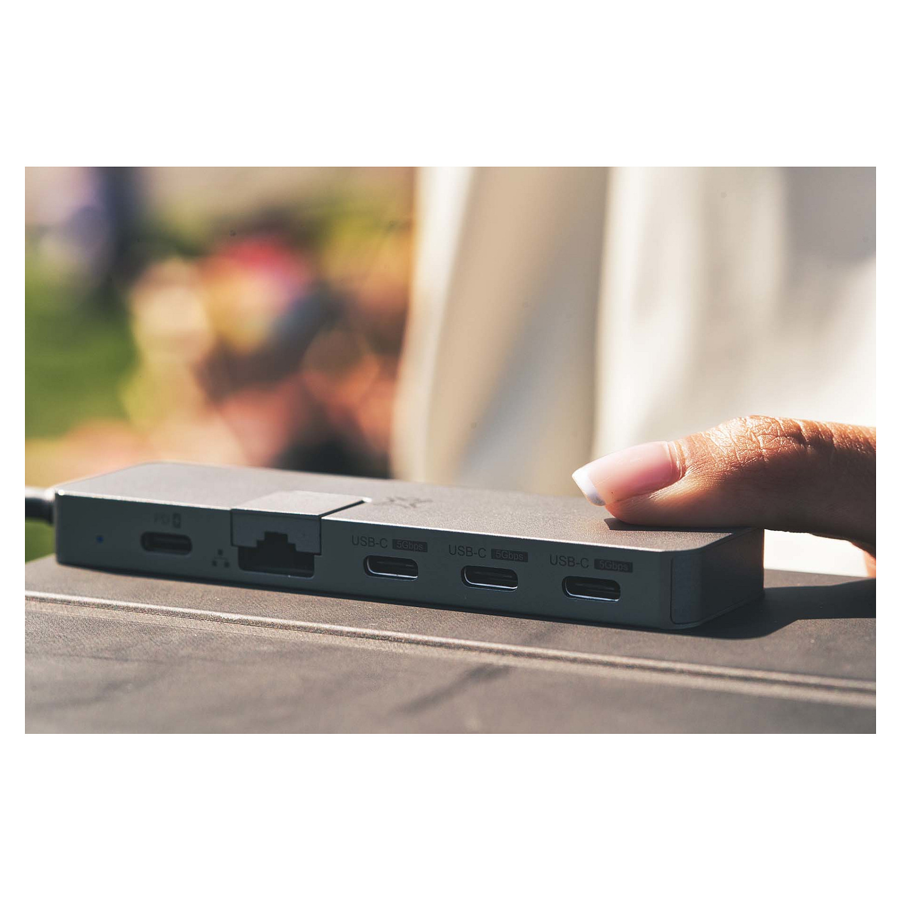 Hub USB-C XtremeMac Max Pro, 5-port, 3x USB-C 5Gbps, RJ45 Gigabit Ethernet, PD 100W - Hiri 2