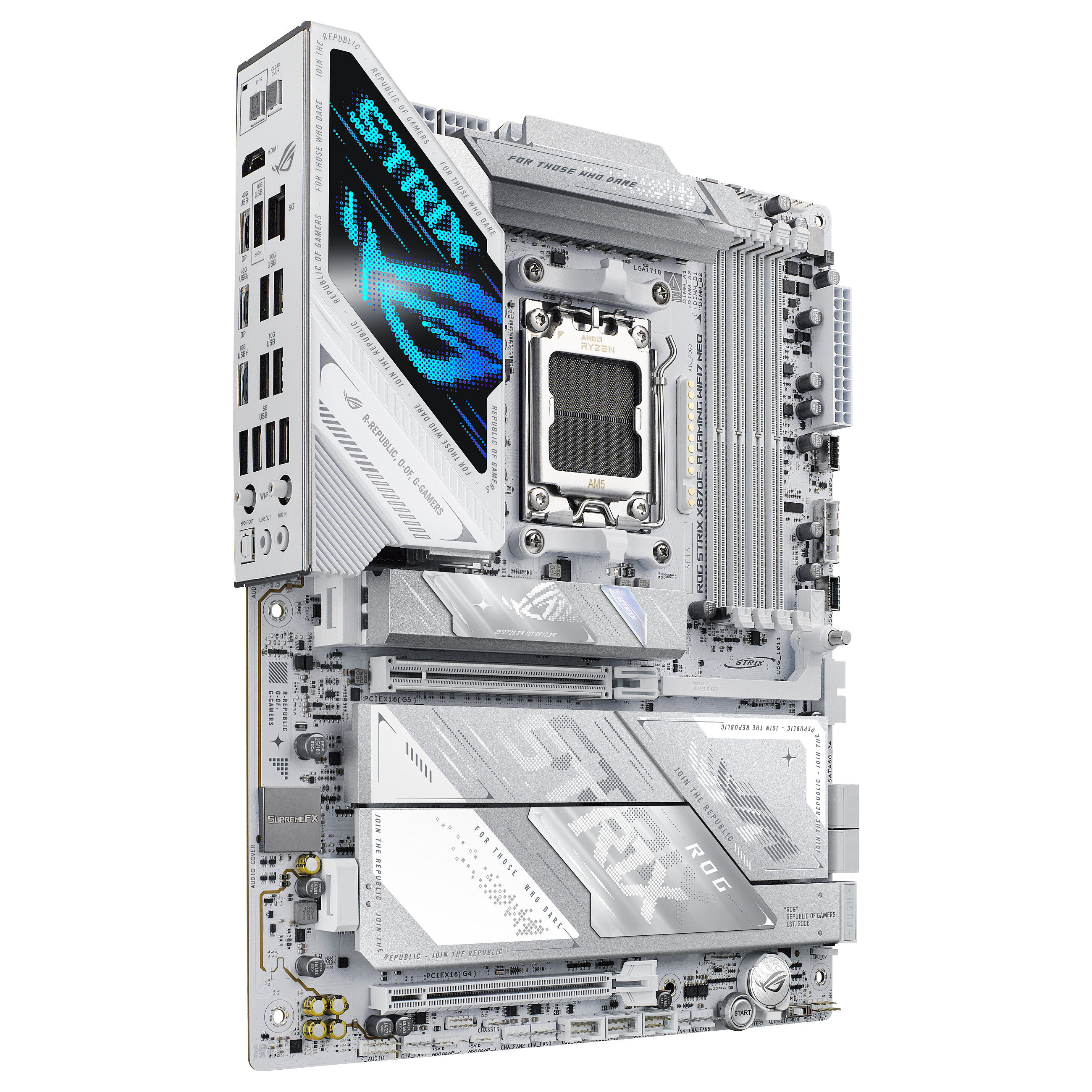 Pllakë Amë AMD AM5 ASUS ROG STRIX X870E‑A GAMING NEO / Wi‑Fi 7 / DDR5 / ATX / HDMI thumbnail 3