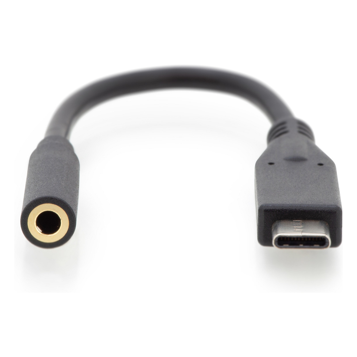 Adapter Audio DIGITUS Kabllo USB‑C në Jack Plug/Socket 0.2m - Zezë thumbnail 3