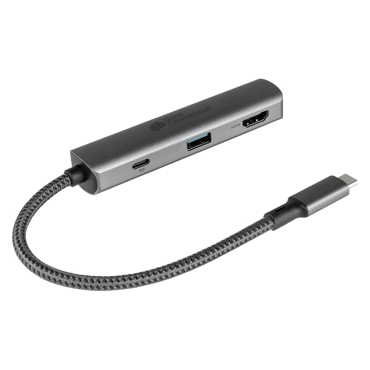 Hub USB Good Connections HUB-C001A / USB-C / 3x USB-A / 2x HDMI 2.0 + DisplayPort / RJ45 Gigabit / SD + MicroSD / Power Delivery 96W / 0.2 m - Hiri 6