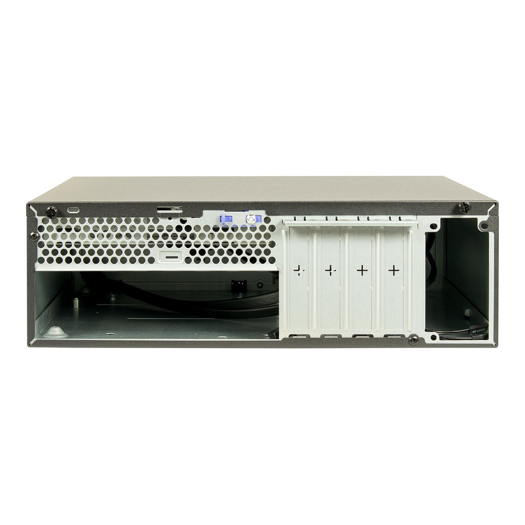 Kasë PC Inter-Tech S-331 / Desktop / 8.3L / Micro-ATX + Mini-ITX / Slim DVD / Low-Profile GPU - Zezë thumbnail 4