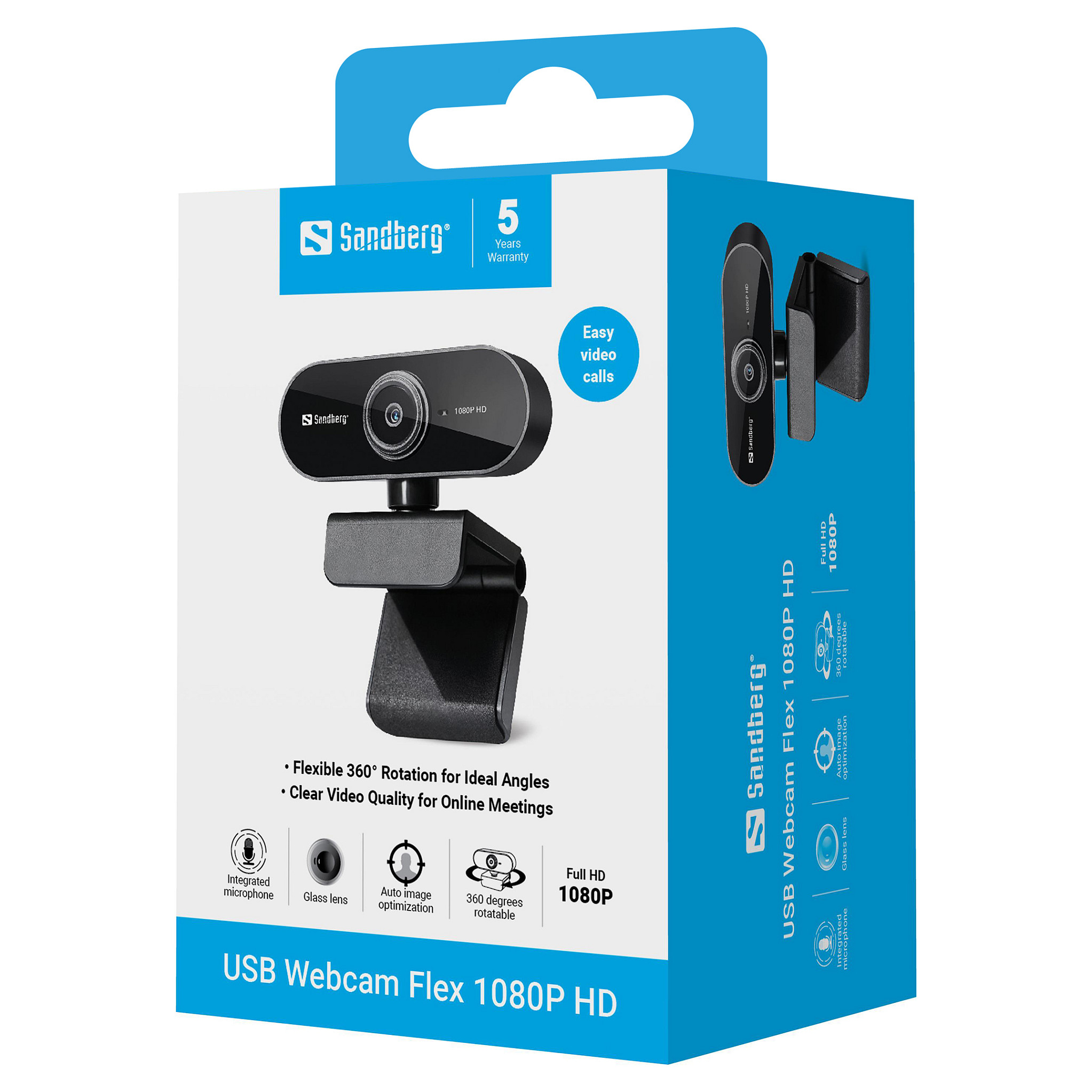 Webcam Sandberg 133-97 Flex 1920x1080 Full HD 6