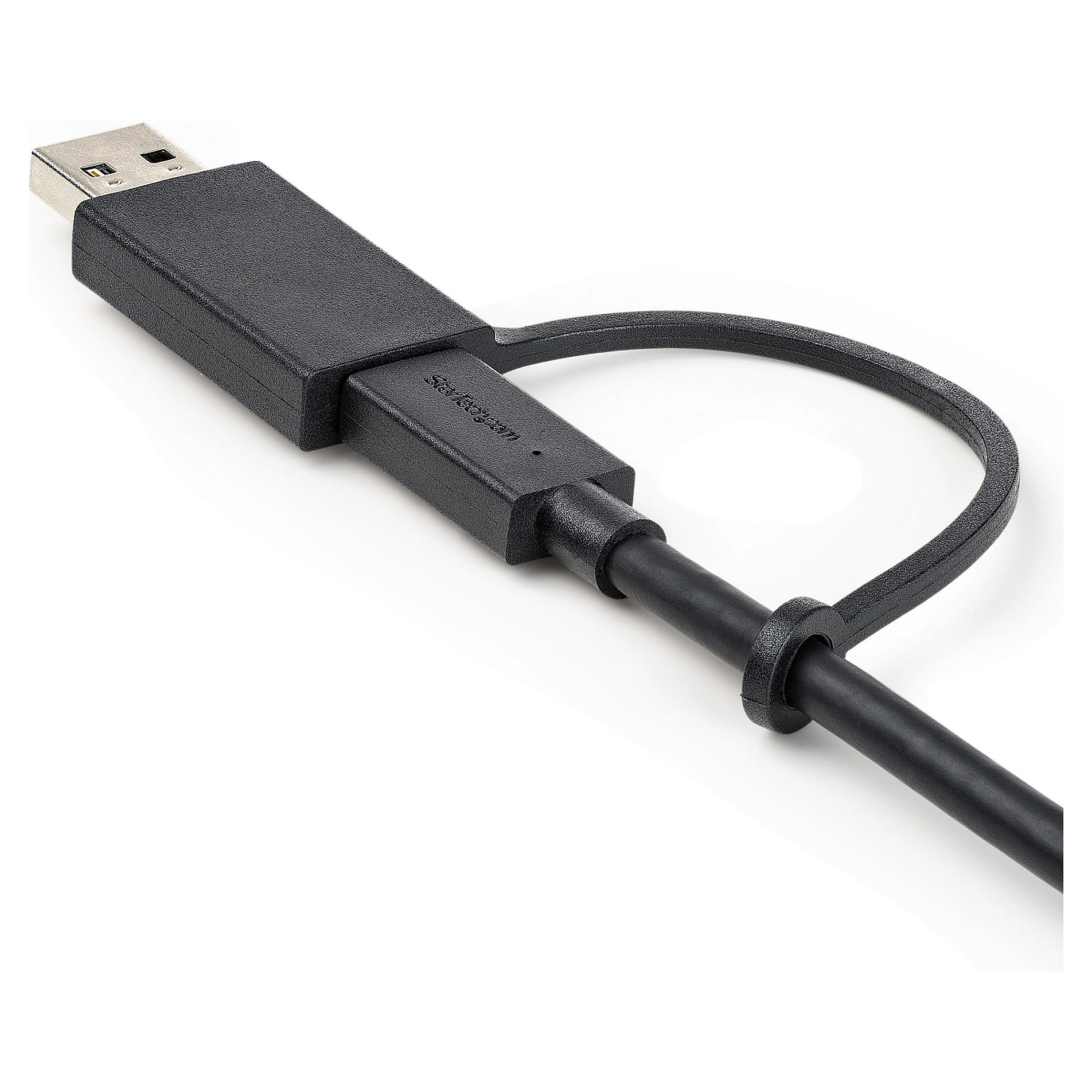 Kabllo USB StarTech.com USBCCADP, USB-C në USB-C, USB 3.2 Gen 2, 10 Gbps, Power Delivery 100W, me adapter USB-C në USB-A 5 Gbps, 1 m – Zezë 7