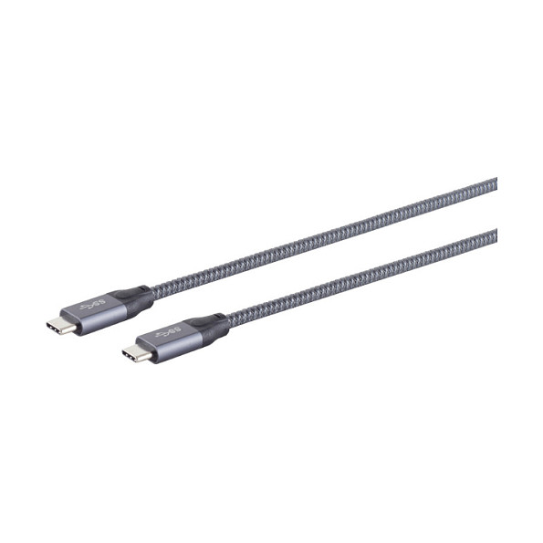 Kabllo S/CONN maximum connectivity 13-47150, USB-C në USB-C, USB 3.2 Gen 2x2, 20 Gbps, 100 W, 1,5 m - Zezë 3