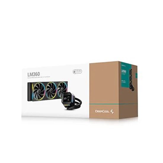 Ftohës për Procesor DeepCool LM360 / 360mm / 3x120mm ARGB / 2.4" IPS LCD - Zezë 5