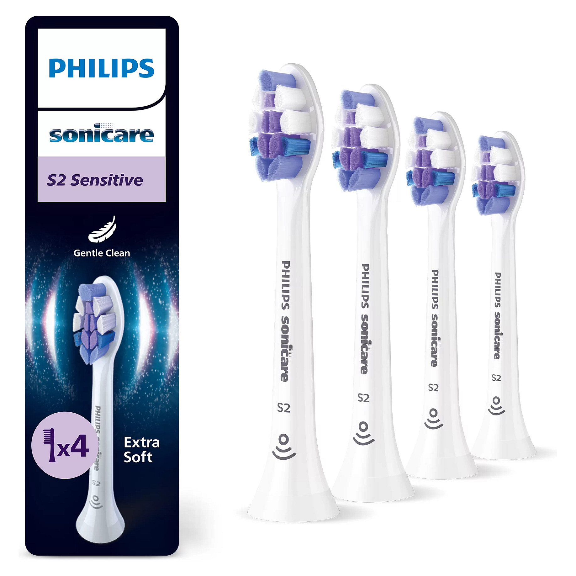 Koka zëvendësuese për furçë dhëmbësh Philips Sonicare C3 Premium Plaque Defence HX9044/87 / BrushSync / Click-On / Medium-Soft / 4 Copë – Bardhë 6