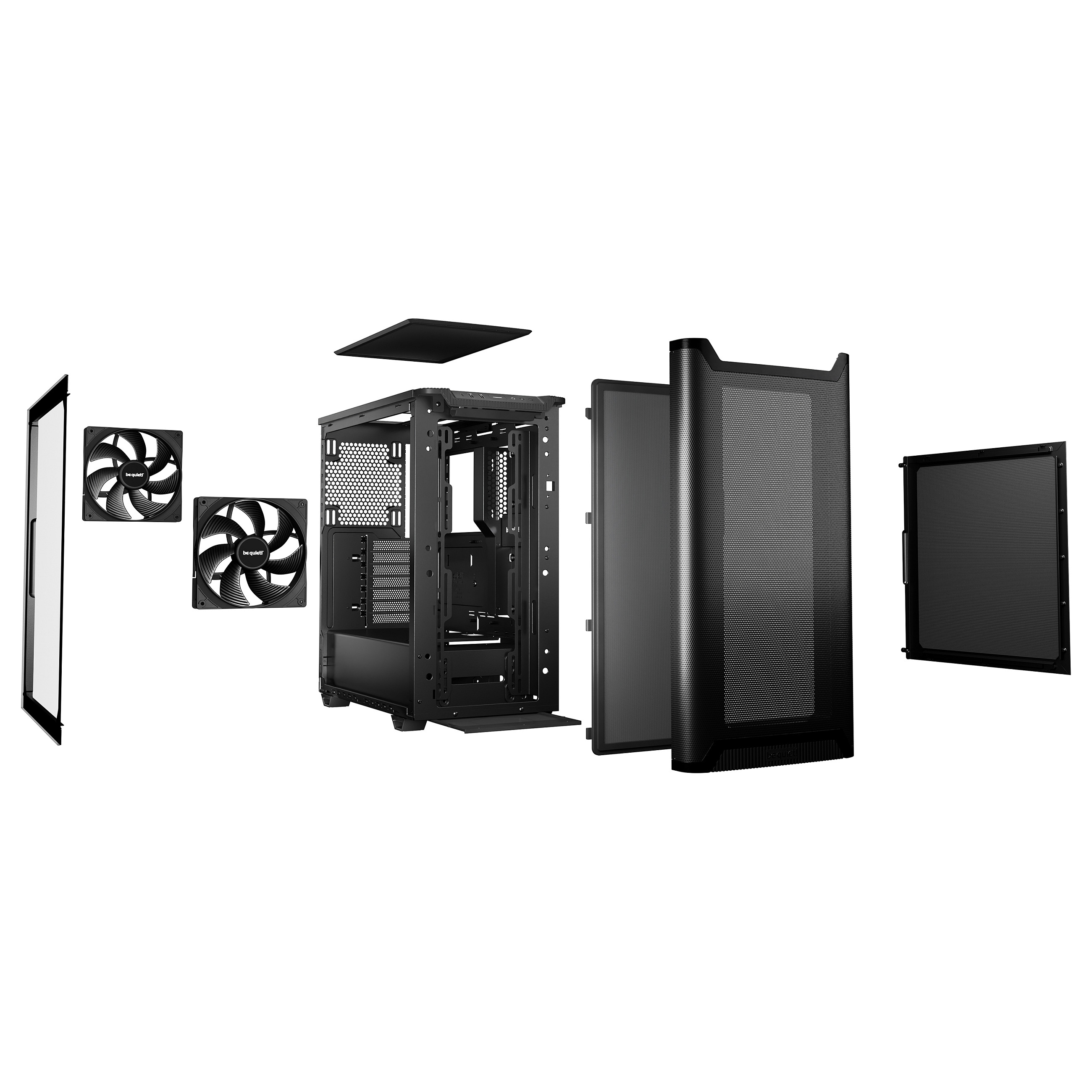 Kasë Midi be quiet! PURE BASE 501 Airflow Window Black thumbnail 4