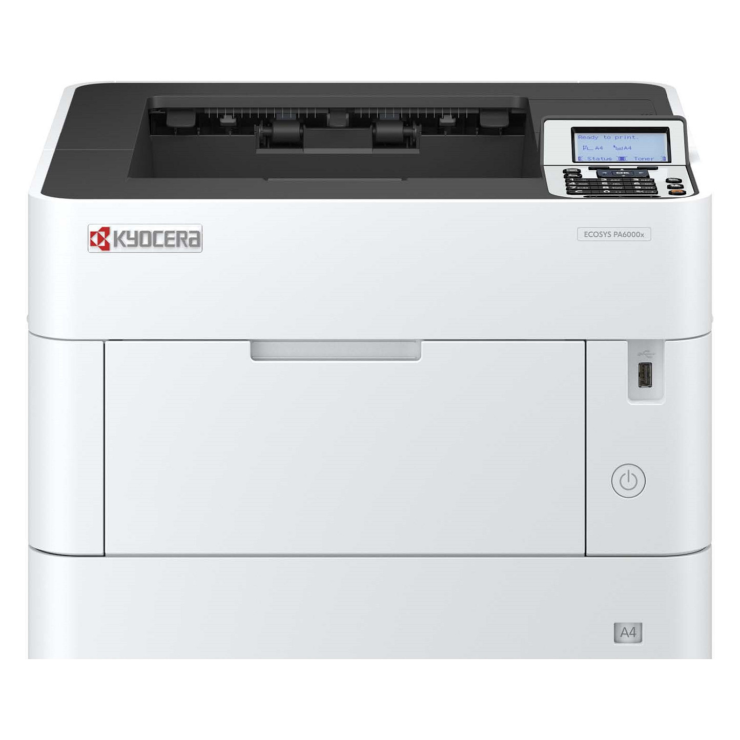 Printer Laser Monokrom Kyocera ECOSYS PA6000x, A4, 1200 × 1200 dpi, 60 faqe/min, Duplex Automatik – Bardhë