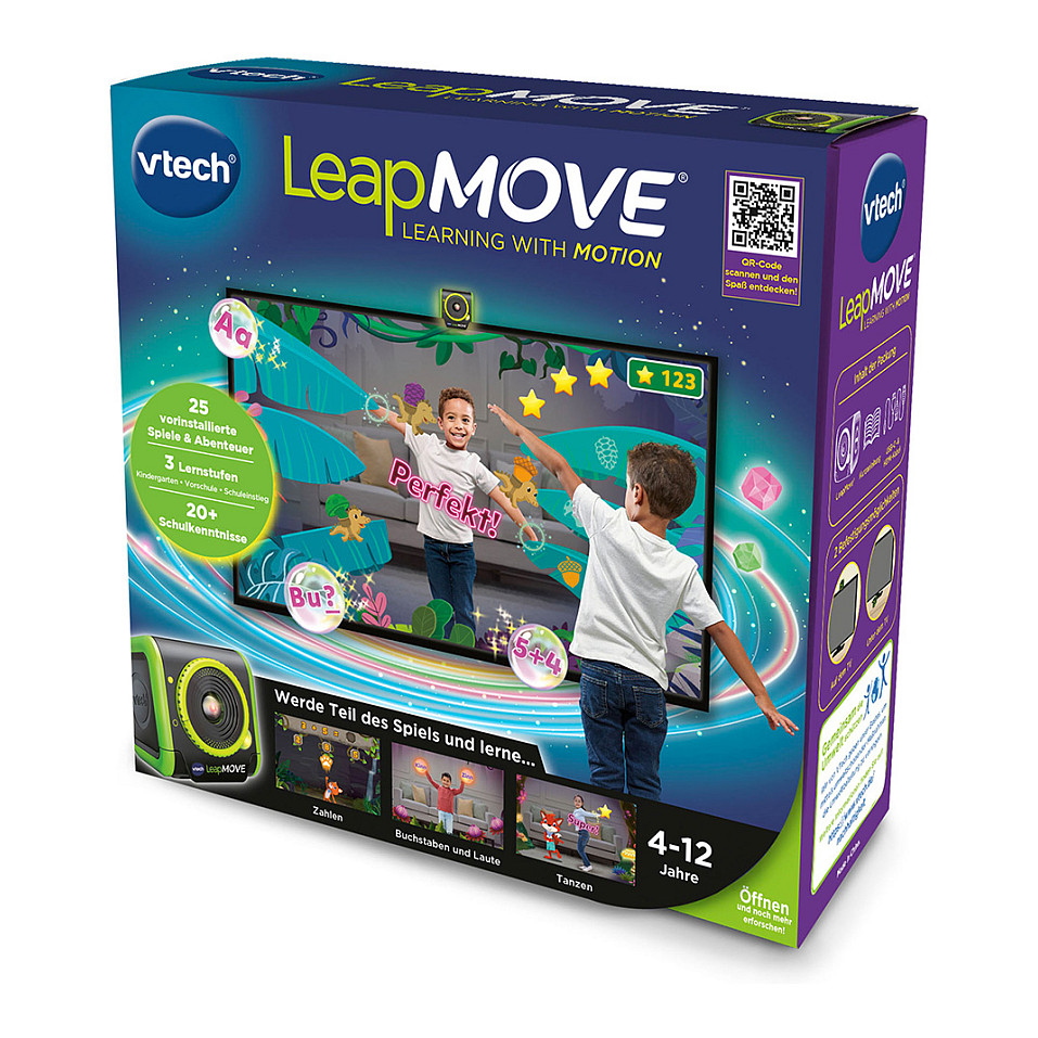 Lodra VTech LeapMOVE, Interactive Video Game System, Motion Control, 30 Built-in Games - Mix thumbnail 2