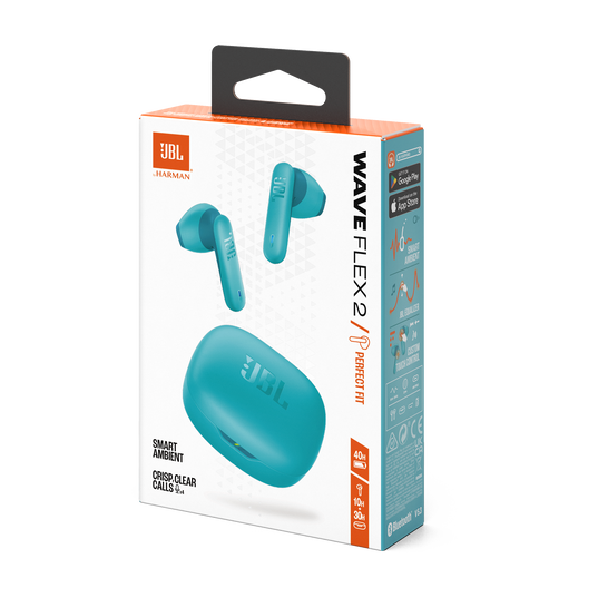 Kufje pa Kabllo JBL Wave Flex 2 – Blu thumbnail 2