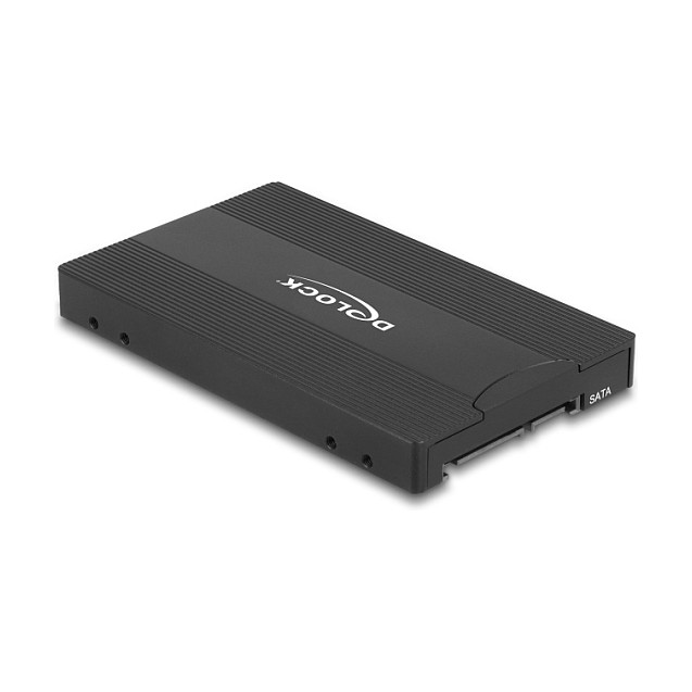 Adapter DeLOCK 64301, M.2 Key M NVMe në U.2, M.2 Key B SATA në SATA, për 2.5" - Zezë 2