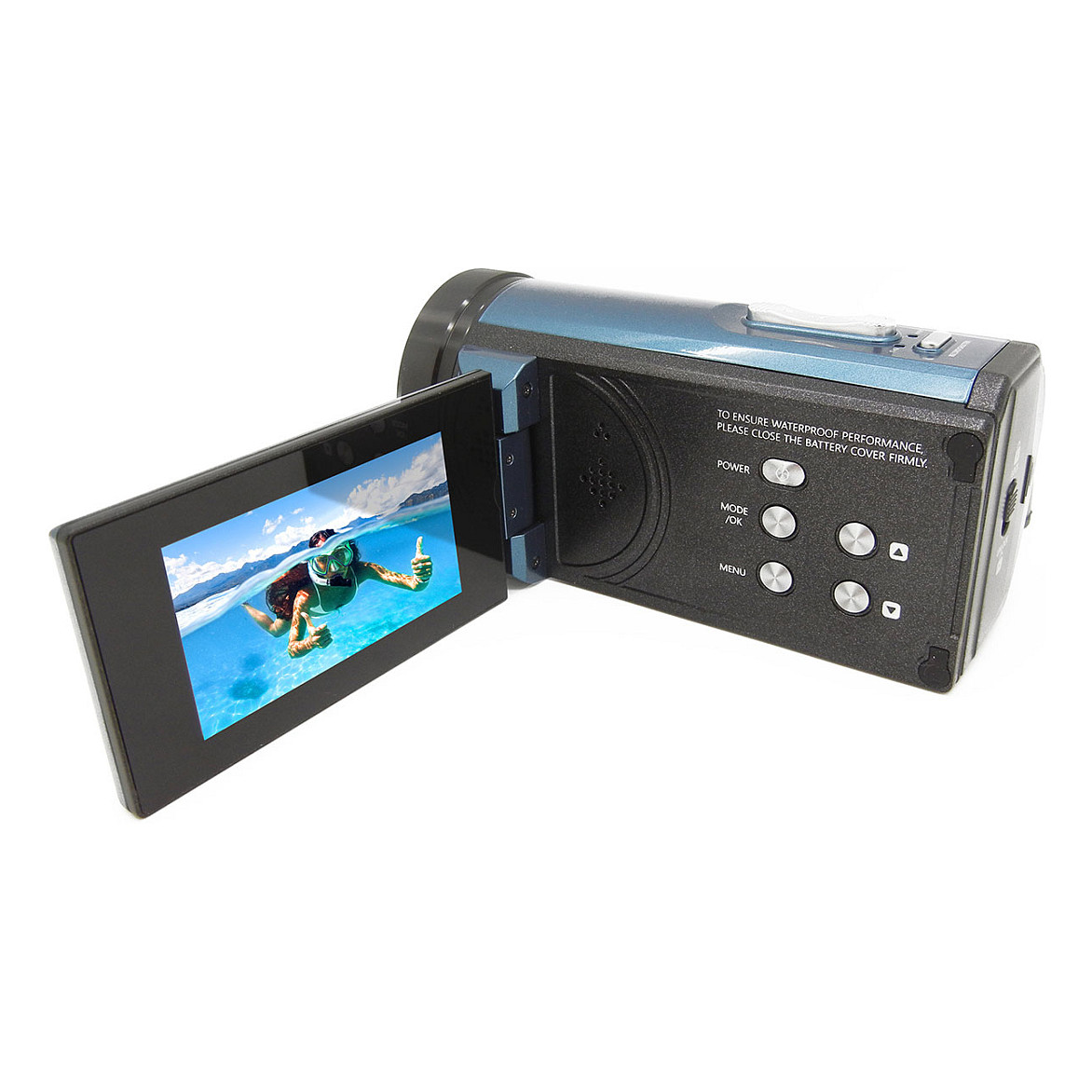 Video Kamera Easypix Aquapix WDV5630 / 13MP / 4K Ultra HD / 60fps / 18x Digital Zoom / 3" LCD / 5m Waterproof - Blu/Zezë 2