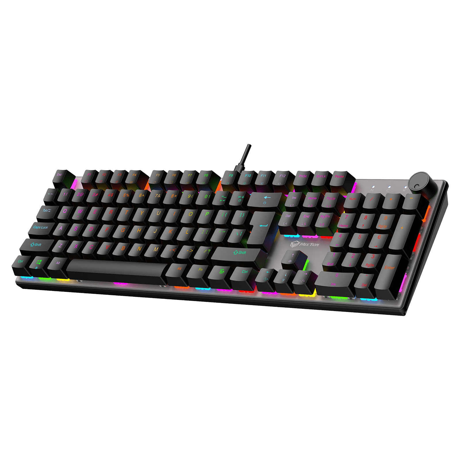 Tastierë Gaming Meetion MK009 Pro Mechanical / Red Switch / RGB / Anti-Ghosting / US / e zezë 3