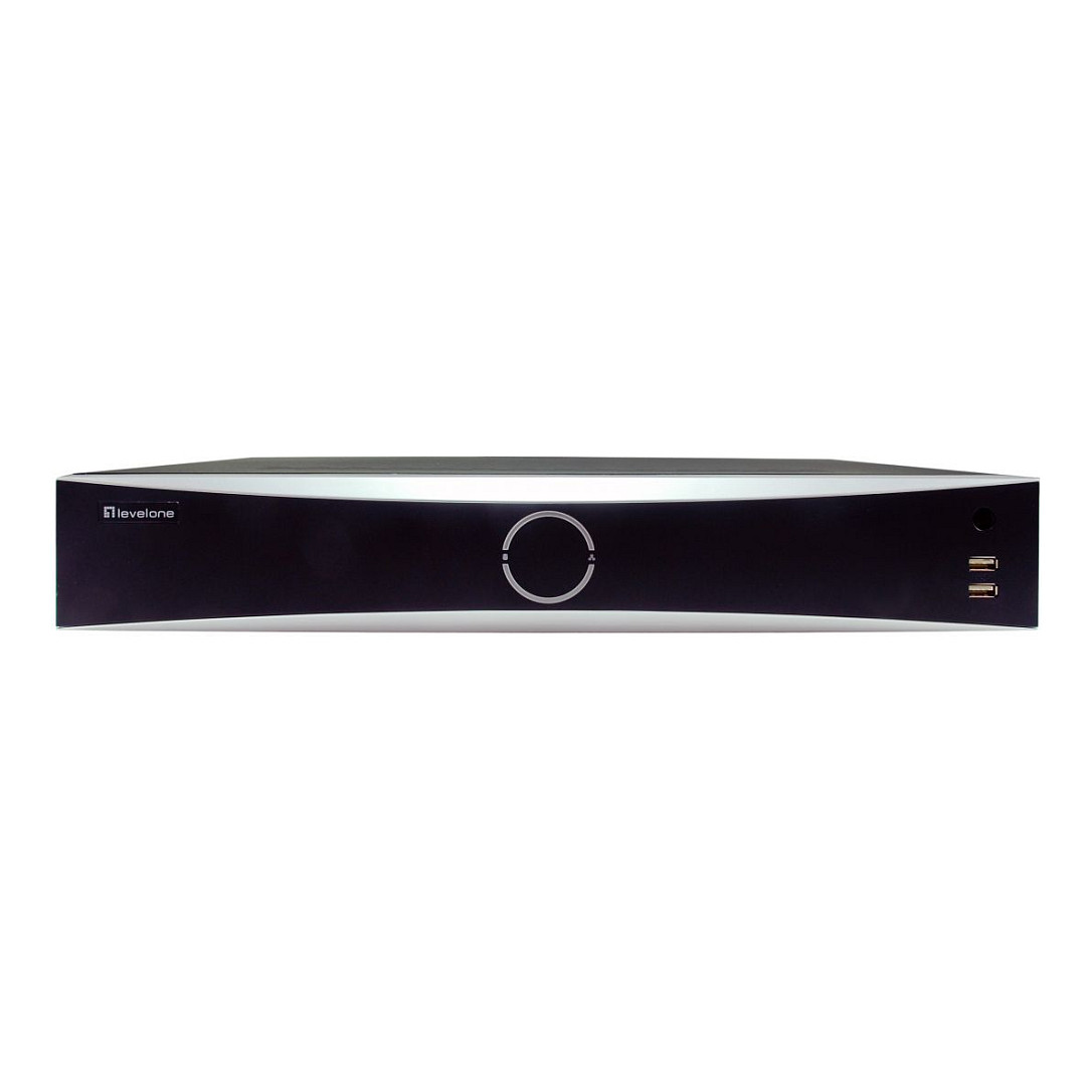 LevelOne NVR-0411 GEMINI Network Video Recorder 32CH / 16× PoE / 4× HDD deri 10TB / 12MP / H.265+ – Zi thumbnail 2