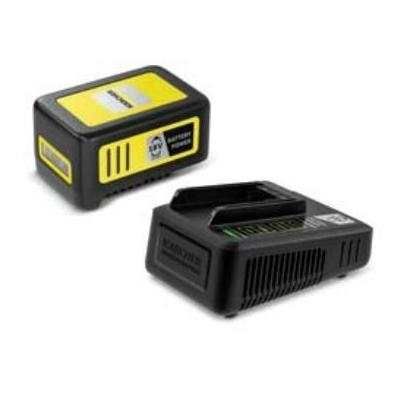 Set Baterie dhe Karikues Kärcher Battery Power 18/50, 18 V, 5 Ah, Karikues i Shpejtë - Zezë/Verdhë