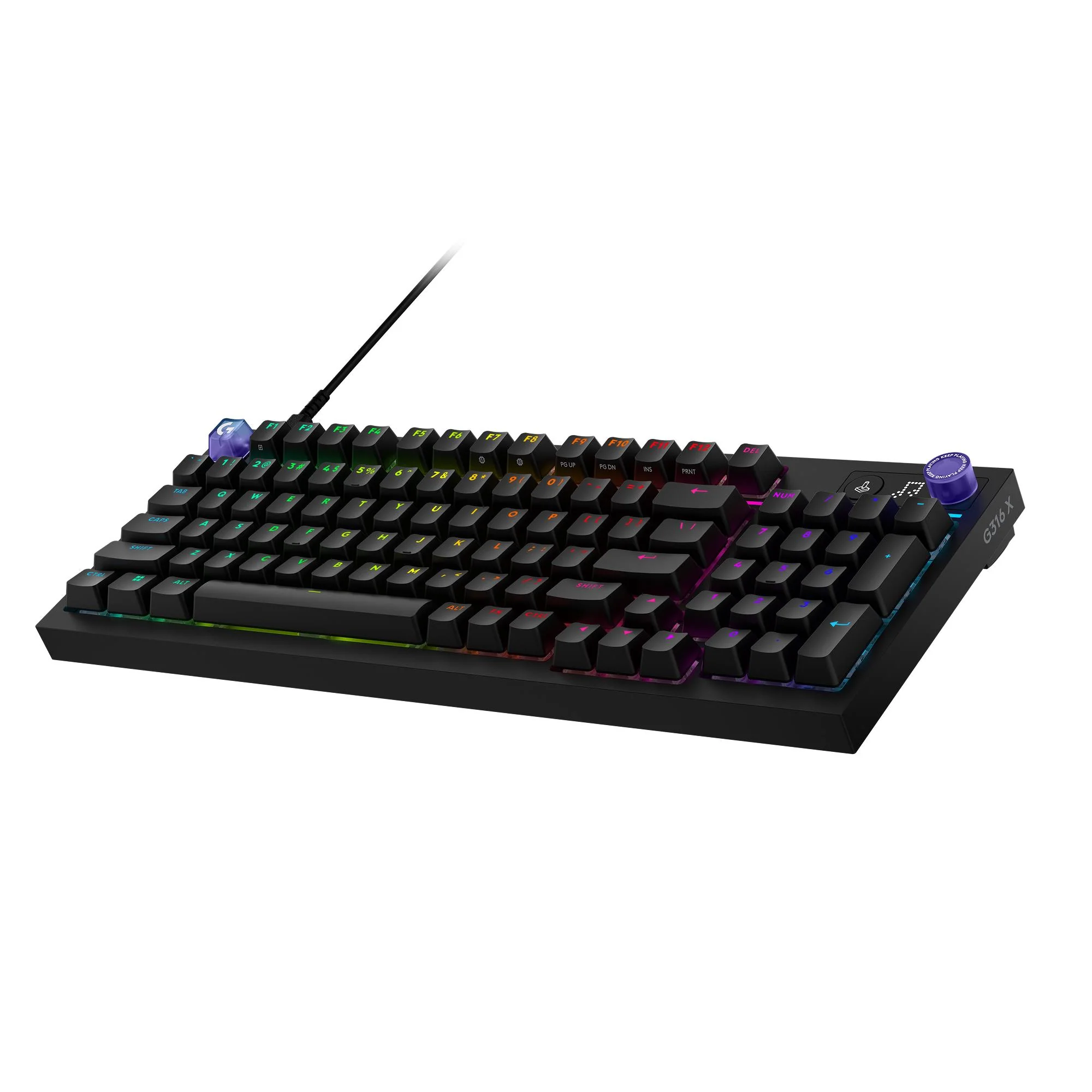 Tastierë Gaming Logitech G316 X 98 / Mekanike / Wired / 98% / Hot‑Swappable / 8000 Hz / RGB – Zezë 3