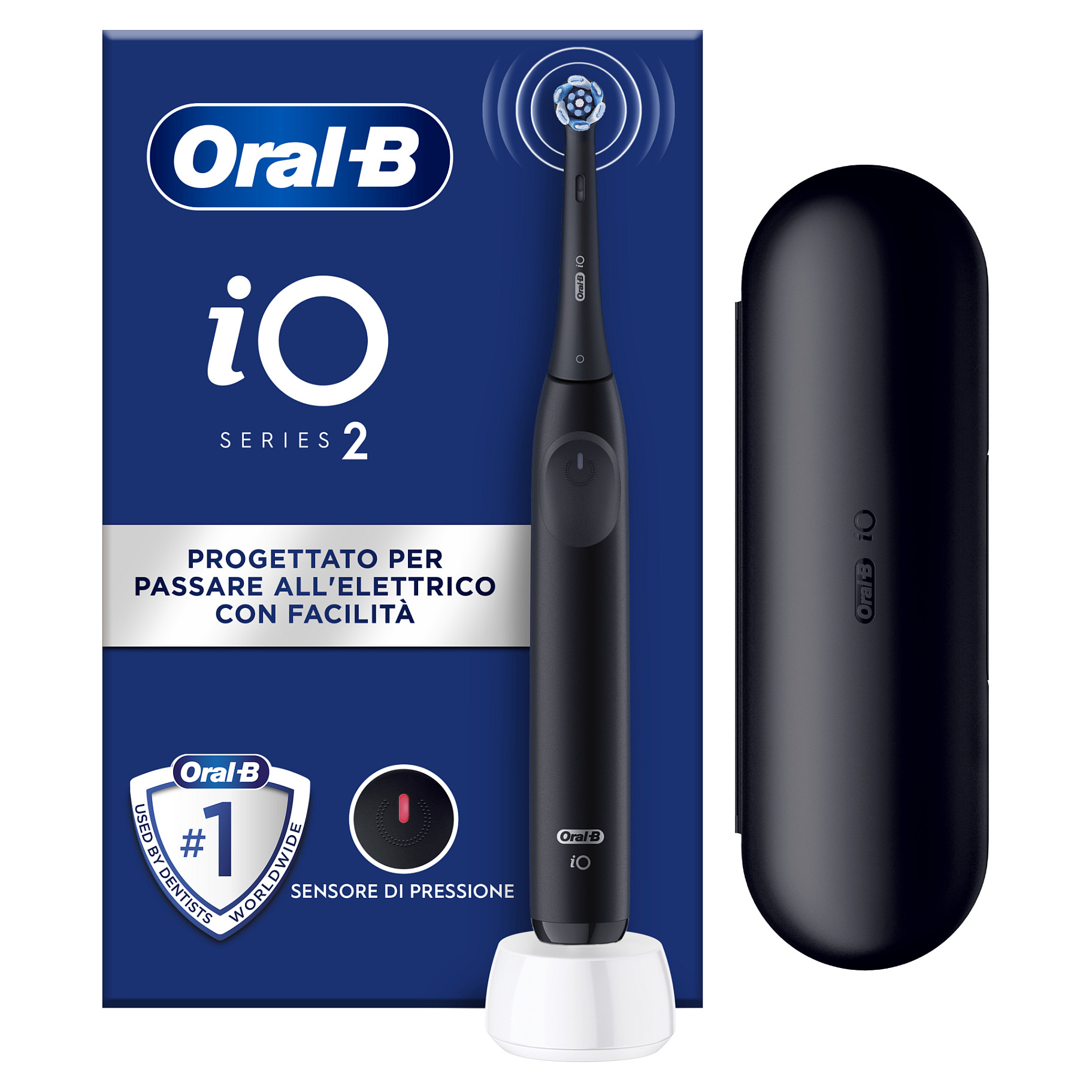 Furçë elektrike Oral-B iO Series 2, 3 mënyra pastrimi, bateri e integruar - Zezë