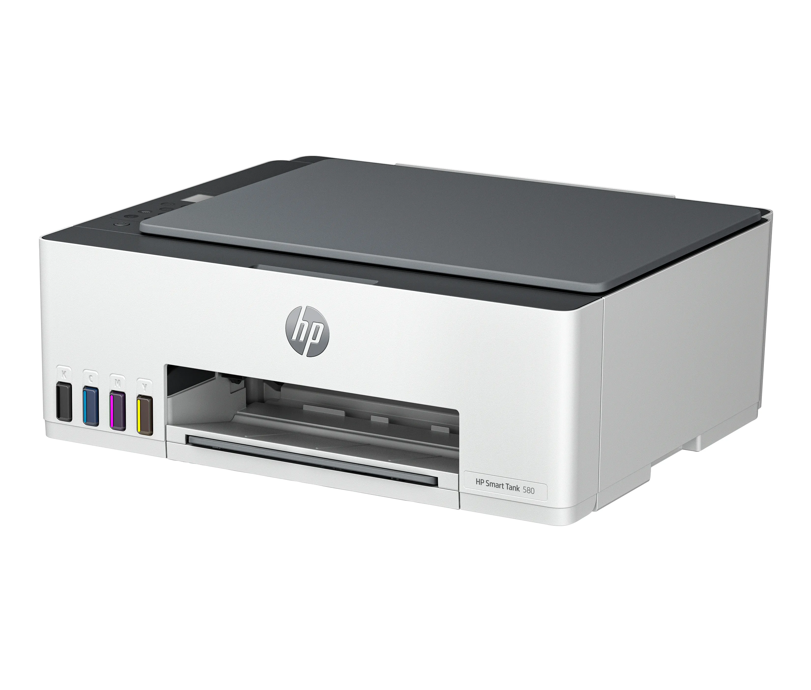 Printer Multifunksional HP Smart Tank 580 / Inkjet me Ngjyra A4 / 12 ppm / 3 në 1 / Wi-Fi + USB - Bardhë 2