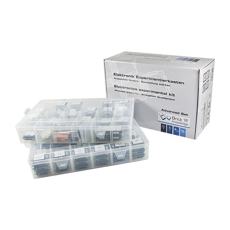 ALLNET Brick’R’knowledge Advanced Set 111pcs STEM Electronics Learning Kit Modular Circuit System ALL-BRICK-0223