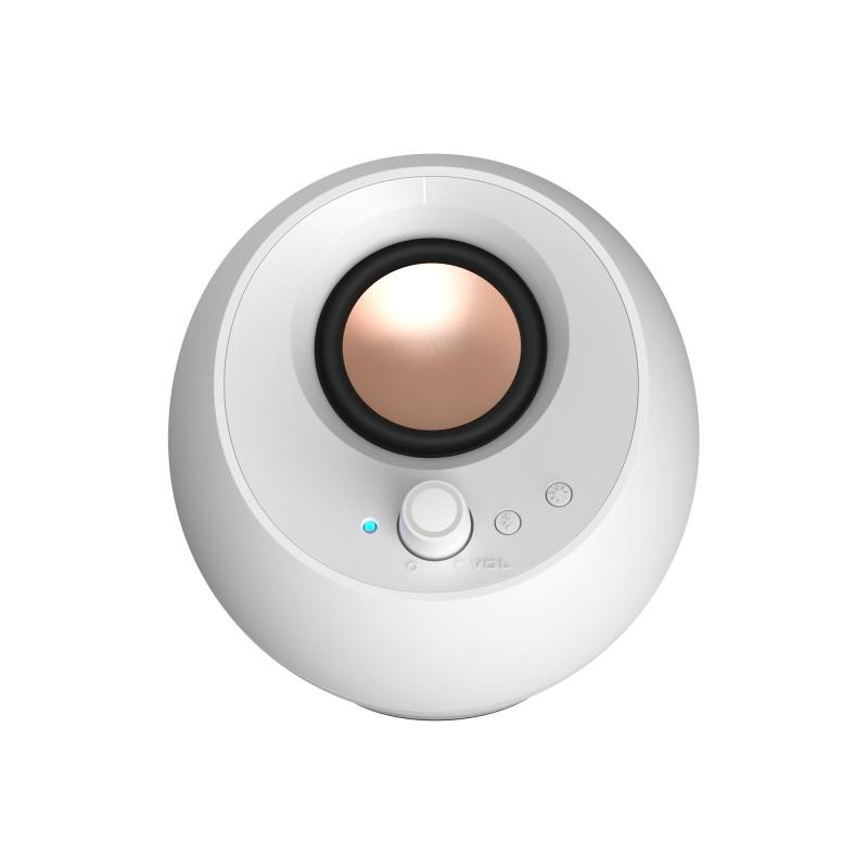 Altoparlant Creative Pebble Pro / 2.0 / 10W RMS / USB-C / Bluetooth / RGB - Bardhë 3