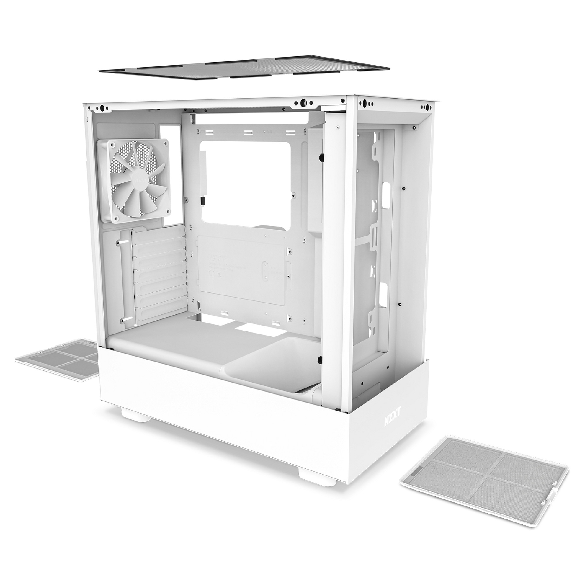 Kasë NZXT H5 Flow Midi Tower - Bardhë thumbnail 5