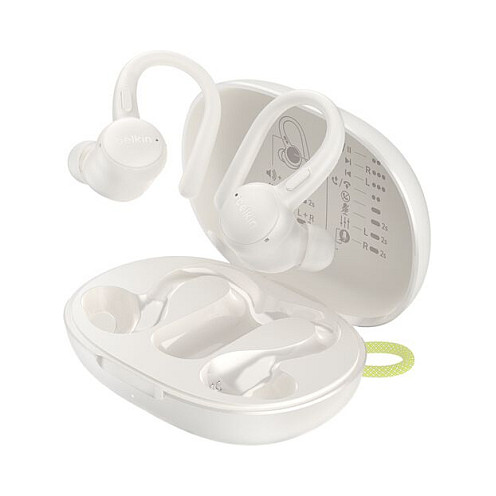 Kufje pa kabllo Belkin SoundForm ActiveFit, AUC016HQCR, 6mm, Bluetooth 5.4, TWS, Mikrofon, IP54 - Bardhë 6