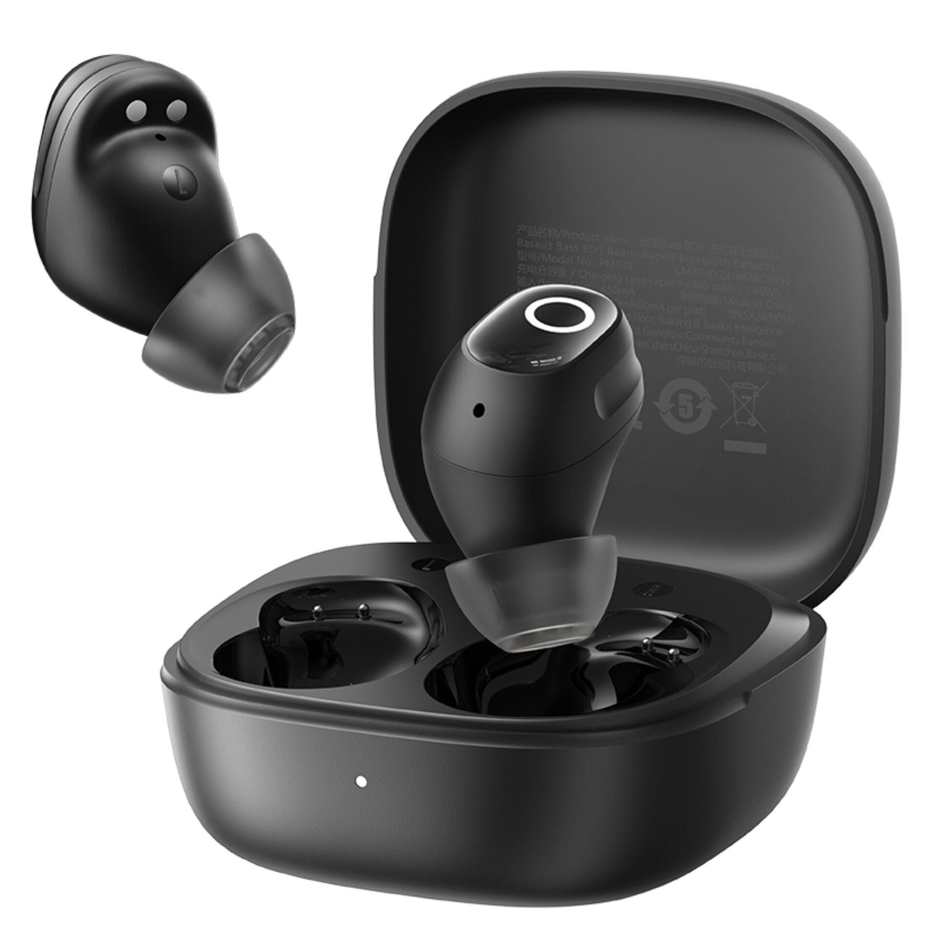 Kufje pa kabllo Baseus Bass BD1 / In-Ear / Bluetooth 5.4 / Multipoint / Mikrofon AI / Low Latency – Zezë