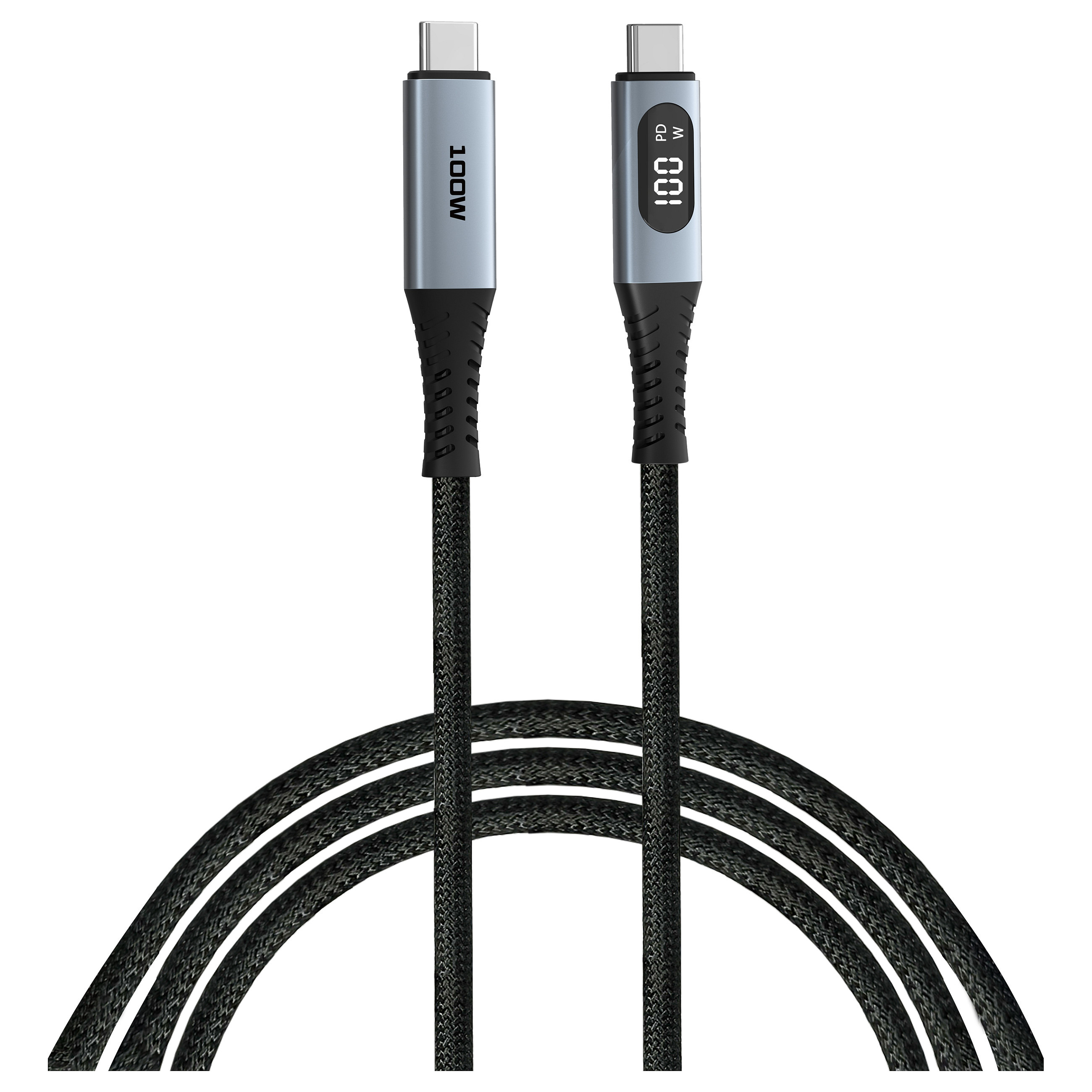 Kabllo USB Verbatim 31848, USB-C në USB-C, 1.2 m, 100 W, ekran për fuqinë e karikimit - Zezë 3
