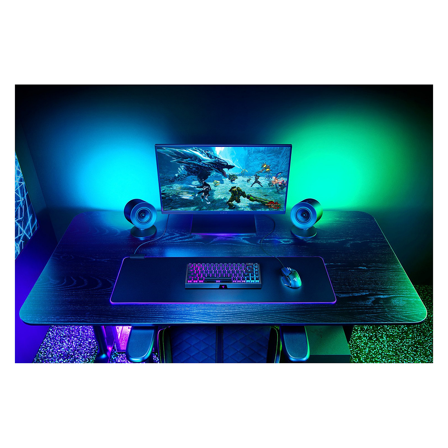 Altoparlantë Gaming Razer Nommo V2 / 2.1 / Bluetooth 5.3 / USB-C / THX Spatial Audio - Zezë 3