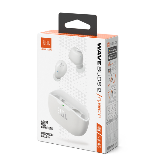 Kufje pa Kabllo JBL Wave Buds 2 – Bardhë thumbnail 2