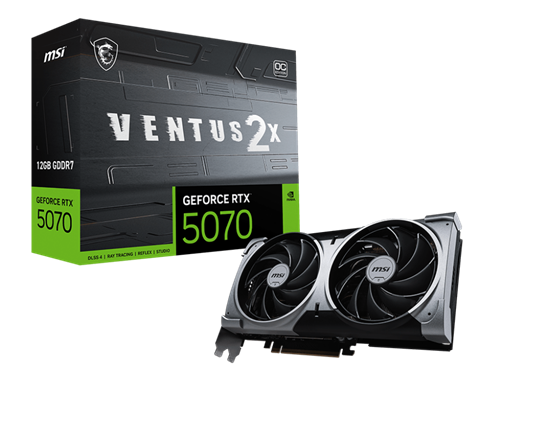 Kartelë Grafike NVIDIA MSI GeForce RTX 5060 Ventus 2X OC / 8GB GDDR7 / 128-bit / PCIe 5.0 / 3xDP / HDMI 2.1b 5