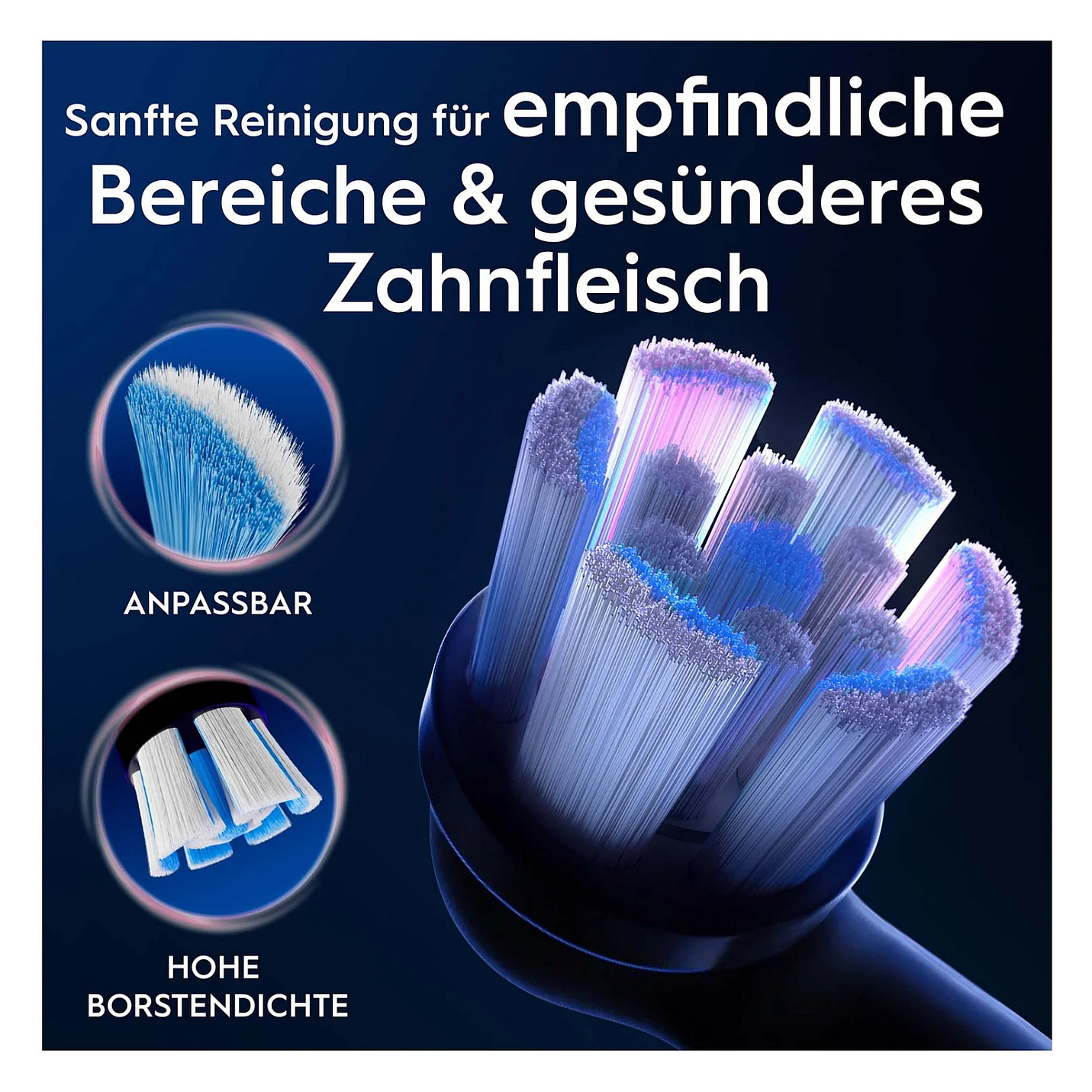 Koka zëvendësuese Oral-B iO Gentle Care, 4 copë - Zezë 3