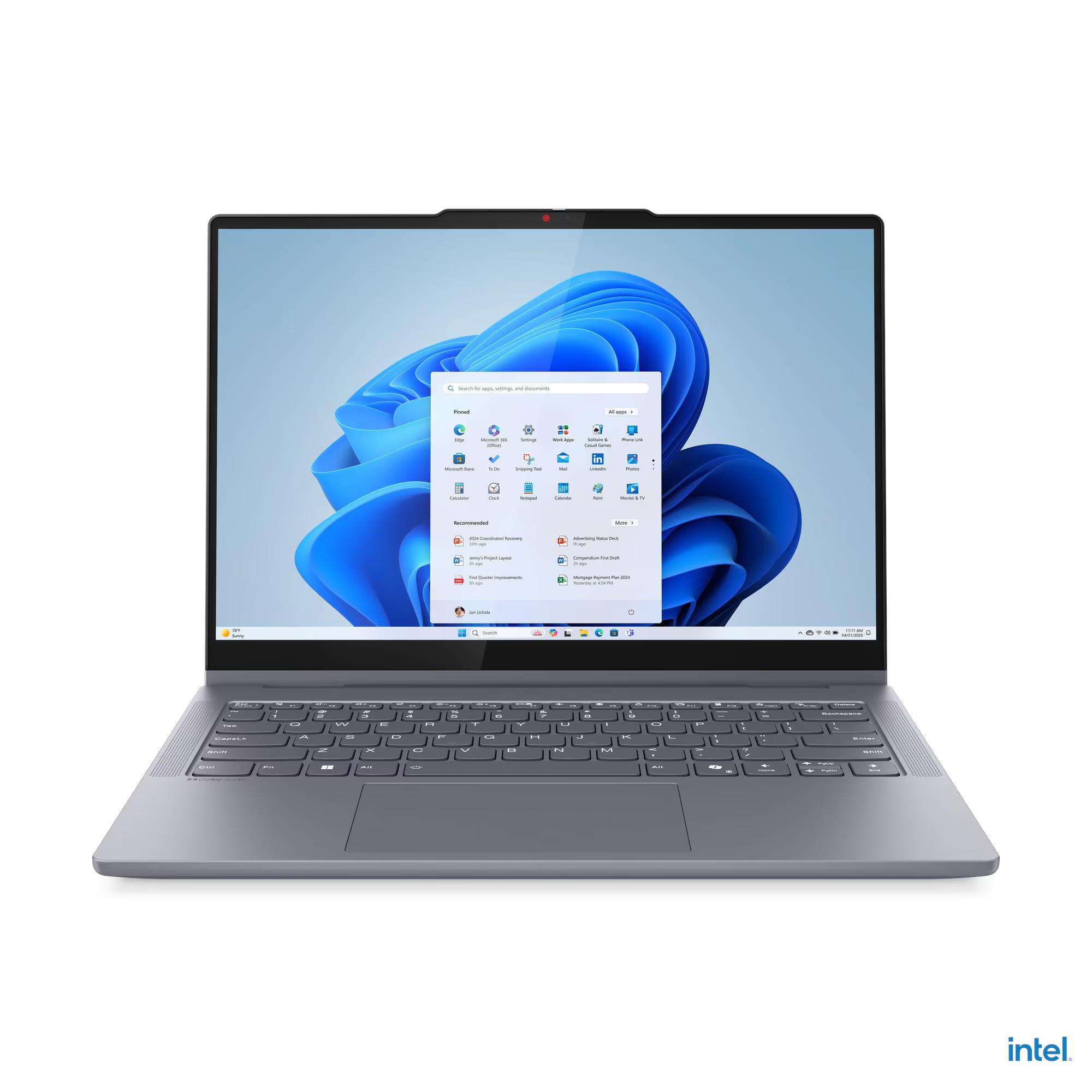 Laptop Lenovo IdeaPad 5 2-in-1 14IAL10 / Core Ultra 5 225H / 16GB LPDDR5x / 512GB / 14" WUXGA IPS Touch / Intel Arc 130T – Luna Grey 4