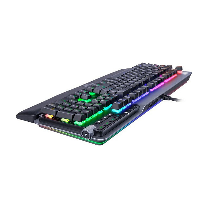 Tastierë Gaming Thermaltake Argent K5 RGB / GKB-AGK-SSSIUS-01 / Wired USB / Full-Size / Cherry MX Speed Silver / US Layout / Aluminium / RGB – E Hirtë/Zezë 5