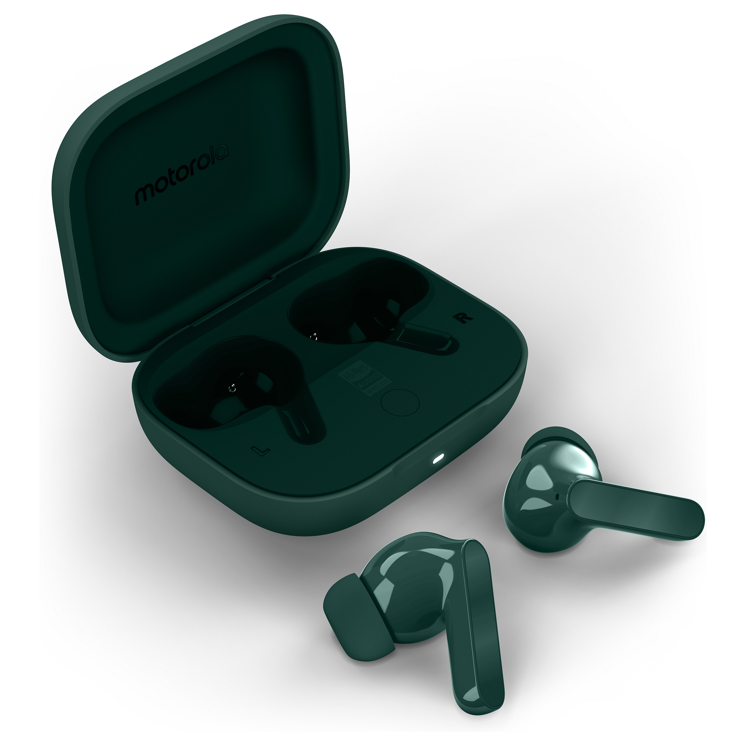 Kufje pa kabllo Motorola moto buds bass / TWS / Bluetooth 5.3 / 12.4mm / Dynamic ANC / Hi-Res Audio / 3 Mikrofona - Gjelbër 9